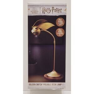 Paladone Harry Potter Golden Snitch Posable Desk Lamp 16" Wizarding World NEW